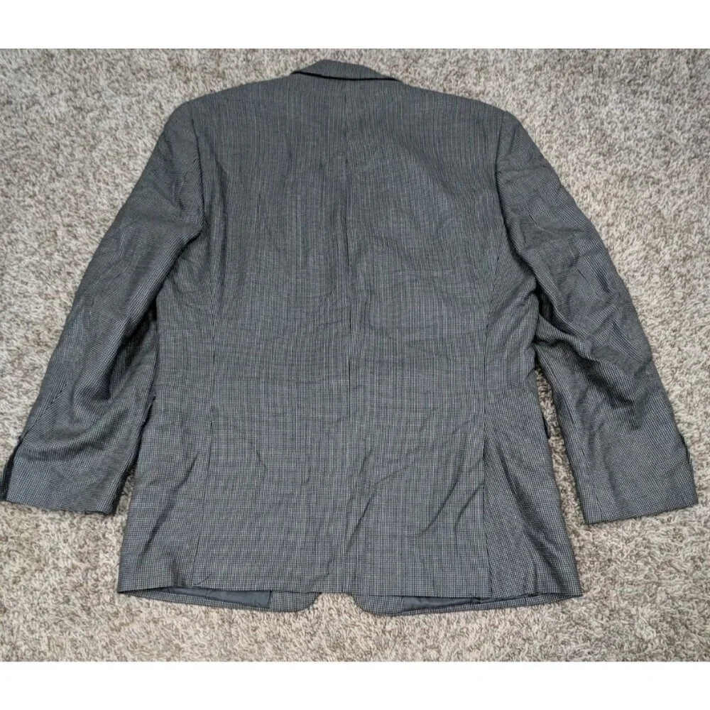 Calvin Klein Blazer Sport Coat Suit Jacket Mens 42L Wool Silk 2 Button